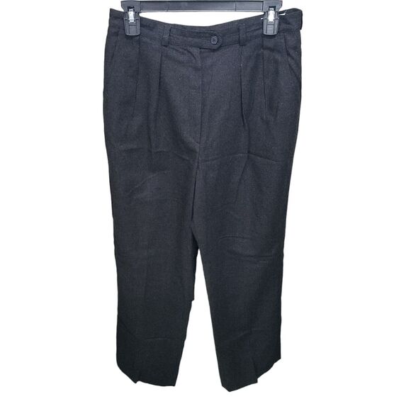 Jacobsons Womens Size 12 Gray Solid Wool Trouser Dress Pants - Picture 1 of 9